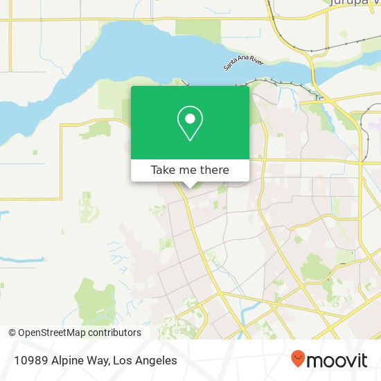 10989 Alpine Way map