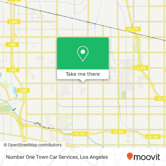 Number One Town Car Services map