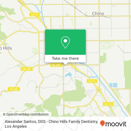 Mapa de Alexander Santos, DDS - Chino Hills Family Dentistry