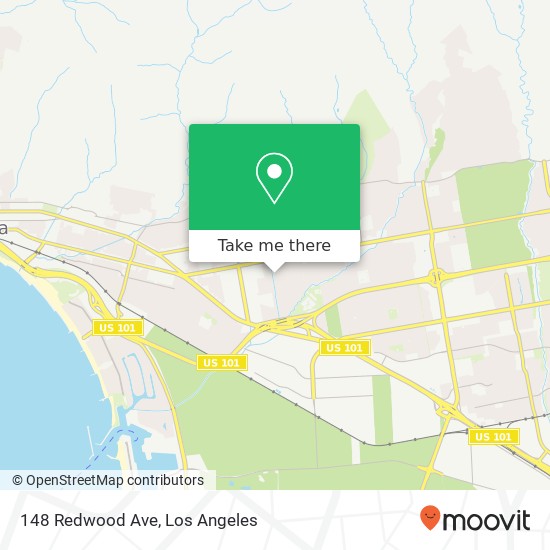 Mapa de 148 Redwood Ave