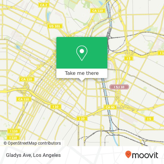 Mapa de Gladys Ave
