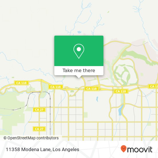 Mapa de 11358 Modena Lane