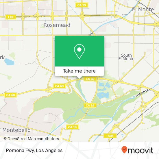 Pomona Fwy map