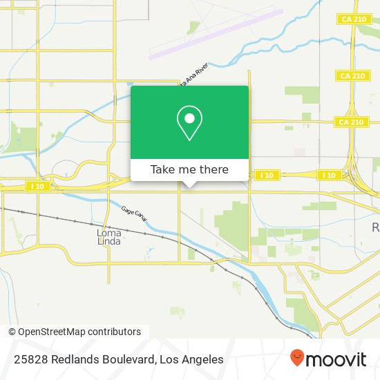 25828 Redlands Boulevard map