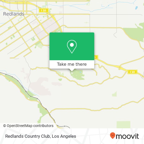 Redlands Country Club map