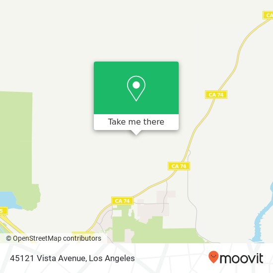 45121 Vista Avenue map