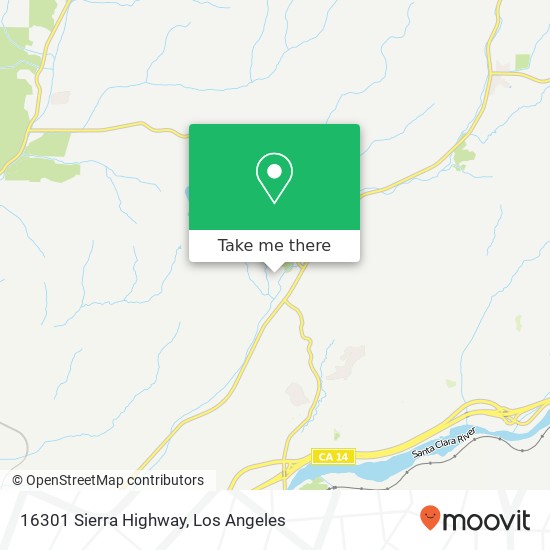 16301 Sierra Highway map