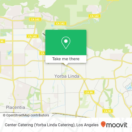 Mapa de Center Catering (Yorba Linda Catering)