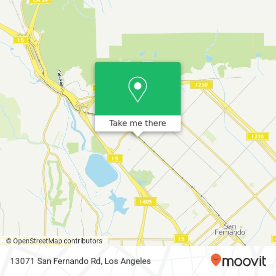 13071 San Fernando Rd map