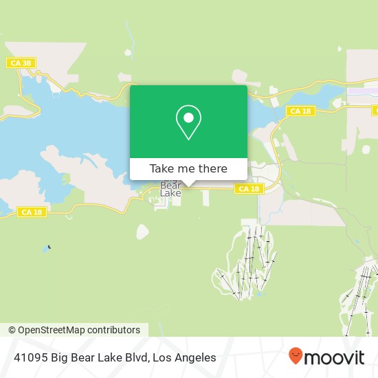 41095 Big Bear Lake Blvd map