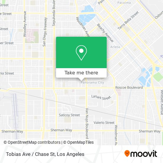 Mapa de Tobias Ave / Chase St