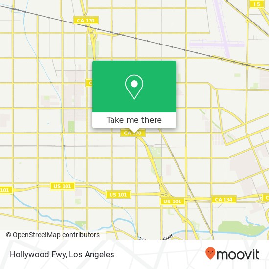 Hollywood Fwy map