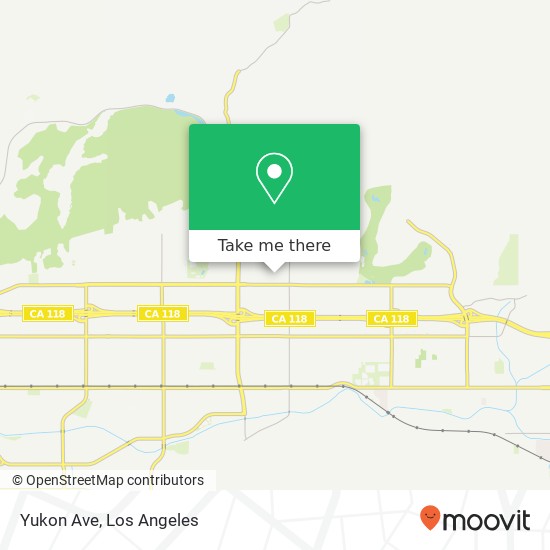 Yukon Ave map