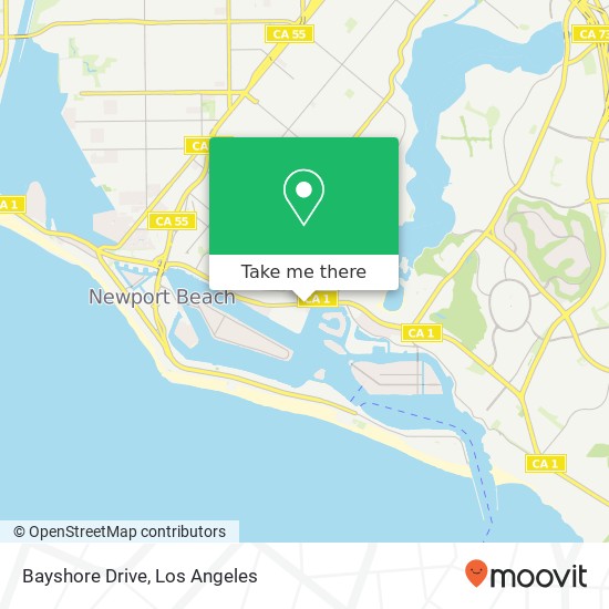 Mapa de Bayshore Drive