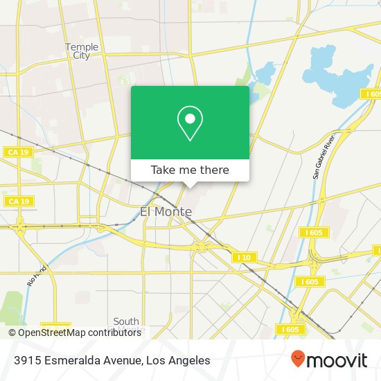 Mapa de 3915 Esmeralda Avenue