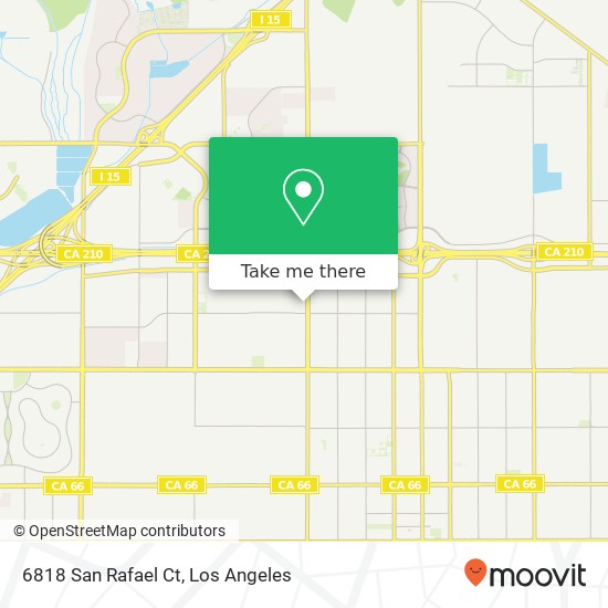 6818 San Rafael Ct map