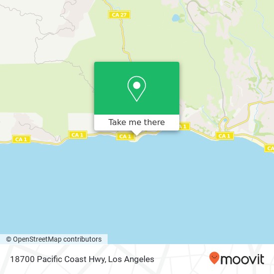 Mapa de 18700 Pacific Coast Hwy