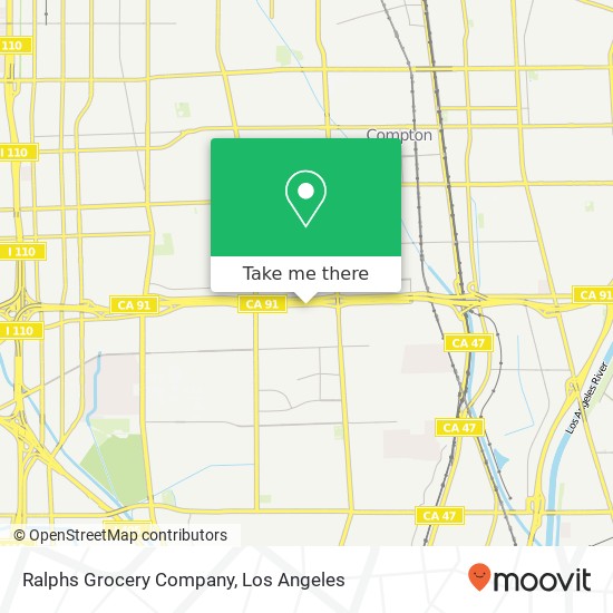 Mapa de Ralphs Grocery Company