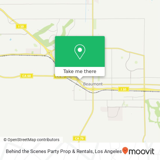 Behind the Scenes Party Prop & Rentals map