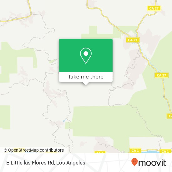 E Little las Flores Rd map