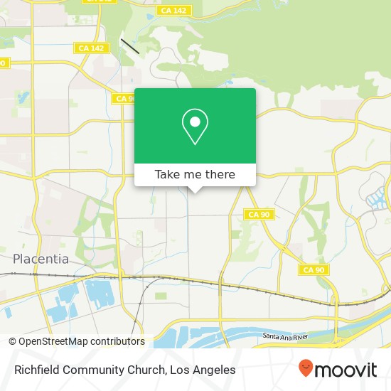 Richfield Community Church map