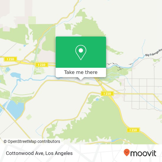 Mapa de Cottonwood Ave