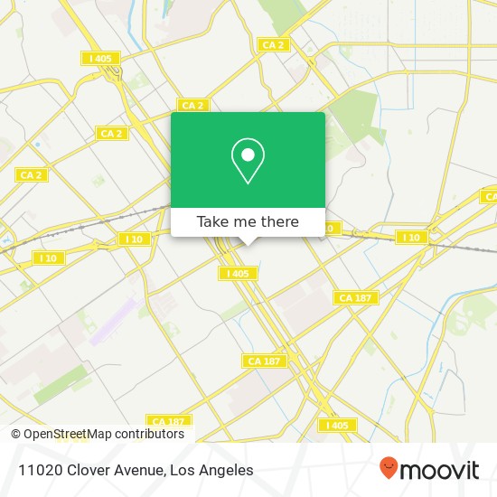 Mapa de 11020 Clover Avenue