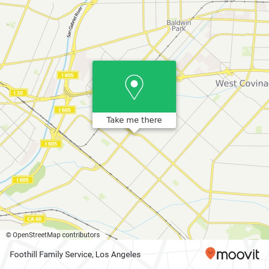 Mapa de Foothill Family Service