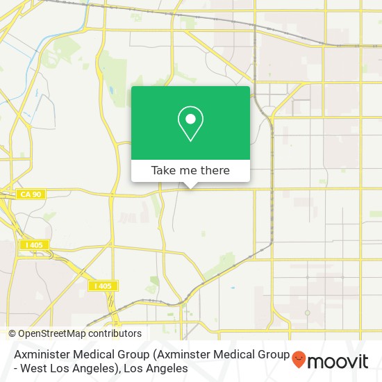 Mapa de Axminister Medical Group (Axminster Medical Group - West Los Angeles)