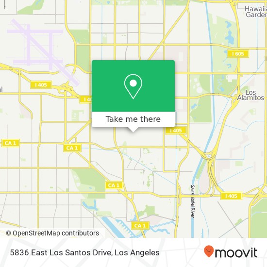 5836 East Los Santos Drive map