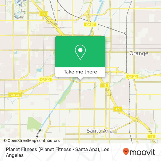 Planet Fitness (Planet Fitness - Santa Ana) map