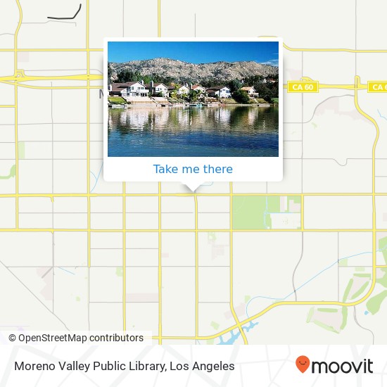 Moreno Valley Public Library map