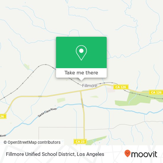 Fillmore Unified School District map