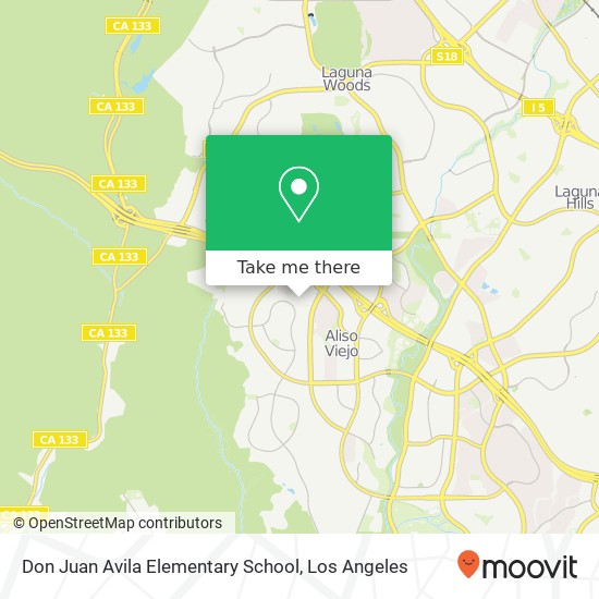 Mapa de Don Juan Avila Elementary School
