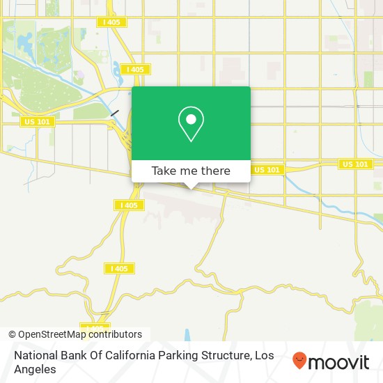 National Bank Of California Parking Structure map