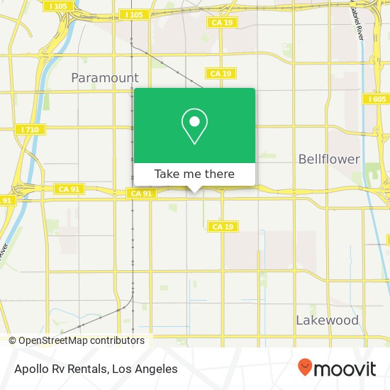 Apollo Rv Rentals map