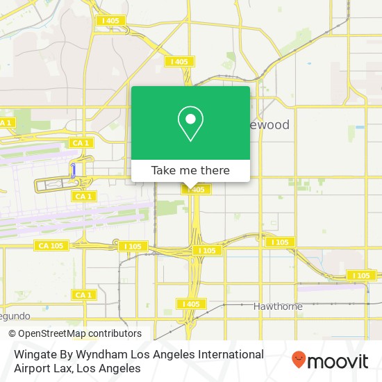 Wingate By Wyndham Los Angeles International Airport Lax map