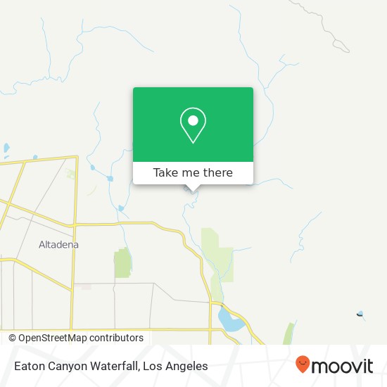 Mapa de Eaton Canyon Waterfall