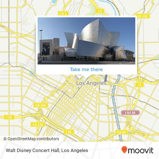 Walt Disney Concert Hall map