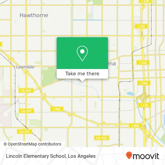 Lincoln Elementary School map