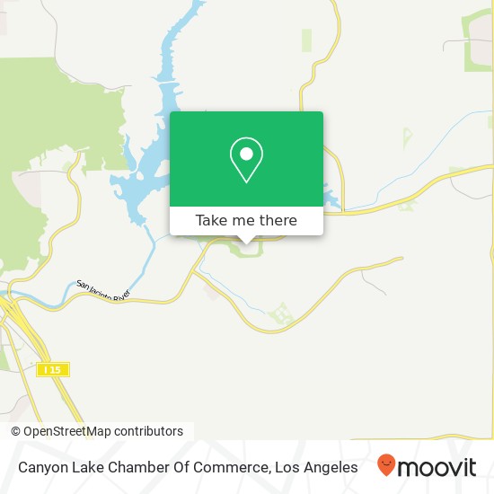 Canyon Lake Chamber Of Commerce map