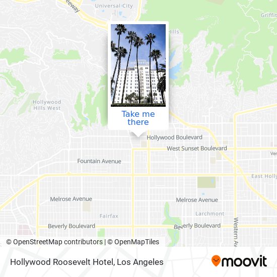 Hollywood Roosevelt Hotel map