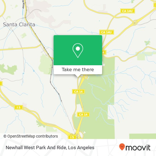 Mapa de Newhall West Park And Ride