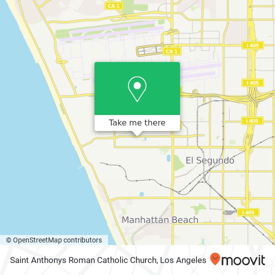 Saint Anthonys Roman Catholic Church map
