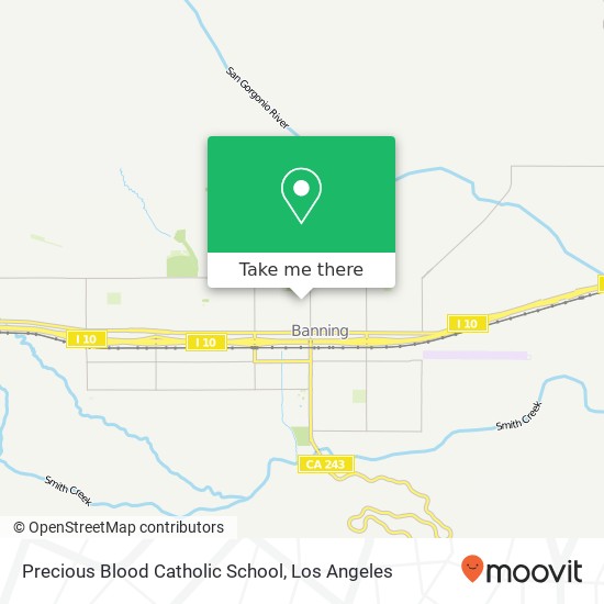 Precious Blood Catholic School map