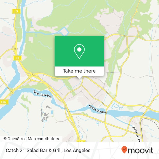 Mapa de Catch 21 Salad Bar & Grill