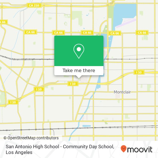 San Antonio High School - Community Day School map