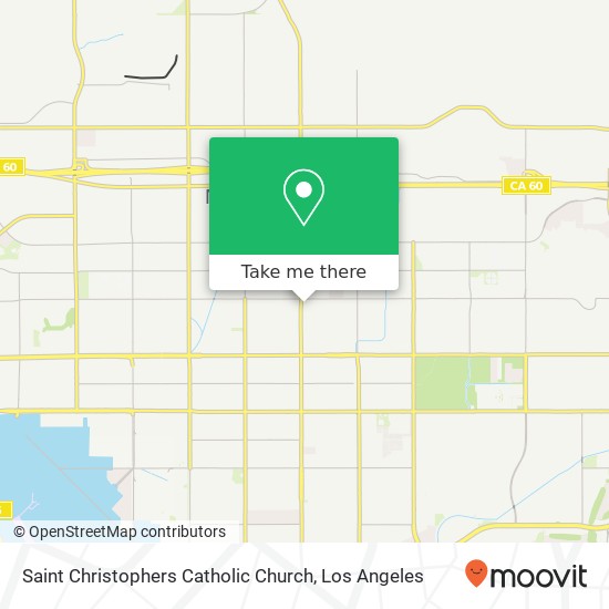 Saint Christophers Catholic Church map