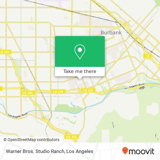 Warner Bros. Studio Ranch map