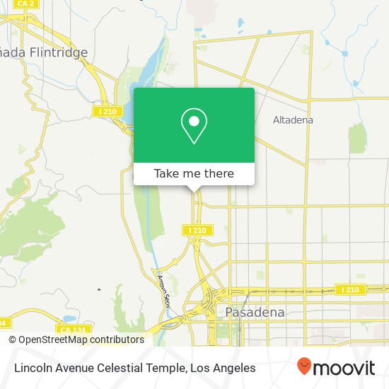 Lincoln Avenue Celestial Temple map